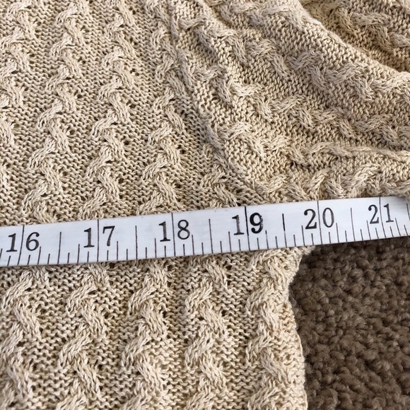 EMANUEL Ungaro NWT crew neck sweater size L beige - Picture 8 of 10